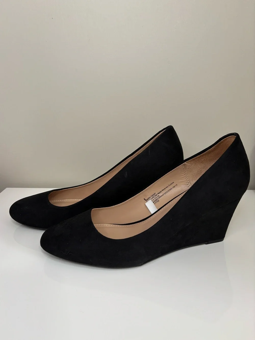 A New Day Classic Suede Wedge Heels